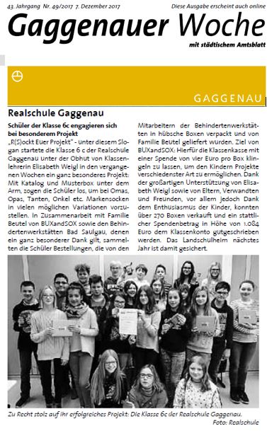 Gaggenauer Woche 49/2017
