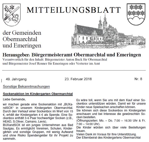 Mitteilungsblatt Obermarchtal 23.02.2018