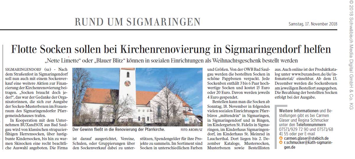 Schwäbische Zeitung 17.11.2018