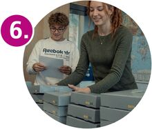 Soziale Werkstätten verpacken die Ware!